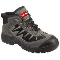 Lahti Pro Velúr/Fekete Szarvasbőr Csizma Szürke/Fekete, S1P Sra, 39 (LPTOMF39)