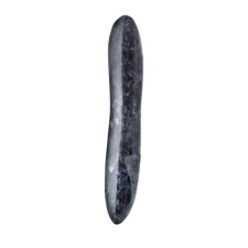 Laid D.1 - kézzel faragott norvég holdkő dildó (fekete) műpénisz, dildó
