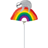  Lajhár Rainbow mini fólia lufi 25 cm (WP)