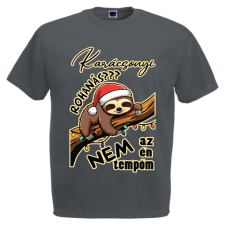  Lajhár tempó - Karácsonyi Férfi Póló férfi póló