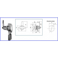  Lakatolható fémbútorzár A-391 zár és alkatrészei