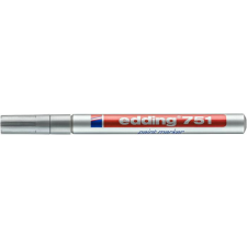  Lakkmarker, 1-2 mm, EDDING &quot;751&quot;, ezüst filctoll, marker