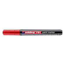  Lakkmarker EDDING 791 1-2mm piros filctoll, marker