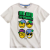 Lamaloli Smiley fehér gyerek póló – 116