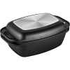 LAMART LT1105 9L + 3L Serpenyő grillező fedéllel - Fekete (LT1105)