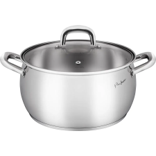 LAMART LT1162 Shape Edény üvegtetővel 6 l 24 cm acél edény