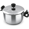 LAMART LT1206 Rozsdamentes Acél Fazék Szűrő fedéllel Ø 24cm 5,8L - Inox (42003761)