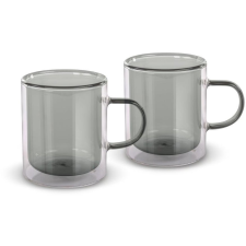 LAMART LT9121 thermo szett, tea, 350 ml, 2 darab, fekete bögrék, csészék