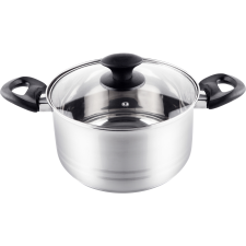 LAMART LTB2011 Leger 3.6L/20cm Lábas üveg fedővel - Inox (LTB2011) sütés és főzés