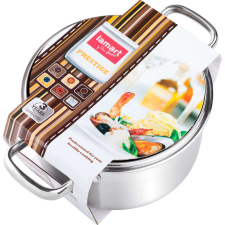 LAMART LTSS1810 Prestige 2.6L/18cm Lábas üveg fedővel - Inox edény