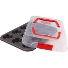 LAMART Muffin sütőforma, 12 darabos, szénacél, 35 × 26,4 cm, DOLCE, LT3103 sütés és főzés