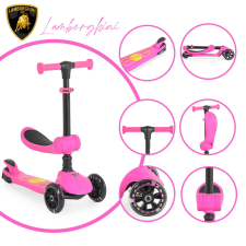 Lamborghini 2IN1 ráülős roller PINK roller