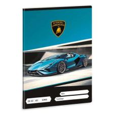 Lamborghini autós sima füzet A5 - 20-32 - kék füzet