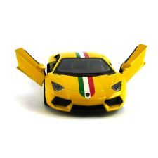 Lamborghini Aventador LP700-4 narancs autópálya és játékautó