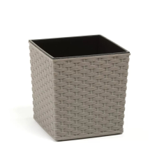 Lamela Juka Eco Rattan hatású Virágtartó Kaspó 19x19 cm 826 kerti tárolás