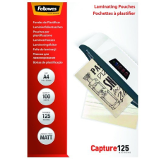  Lamináló fólia FELLOWES A/4 125 mikron matt 100/csom lamináló fólia
