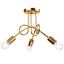 Lamkur Mennyezeti lámpa CAMILLA 3xE27 Gold Loft LM-3.79 Lamkur világítás