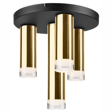 Lamkur Mennyezeti lámpa DIEGO 4xE27 Black Gold LM-4.124/B Lamkur világítás