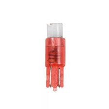 Lampa 12V T5, 1 LED dióda, piros színű, 5db (0158482) (LA0158482) autóalkatrész