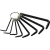 Lampa 8 részes Torx készlet (0166051) (LA0166051)