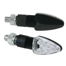 Lampa "Atom" LED motorkerékpáros index párban, karbon (0190100) (LA0190100) autóalkatrész