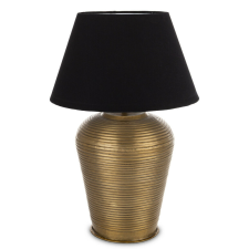  Lámpa fém, szövet ernyővel arany, fekete 64x41x41 kábelhossz kb. 190 cm cm világítás