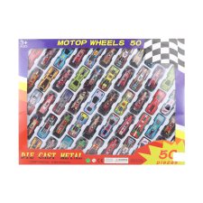 Lamps Fém kisautók, 50 db-os szett (8592386123128) autópálya és játékautó