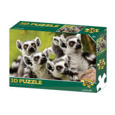 Lamps Puzzle 3D Lemúr 100 db puzzle, kirakós