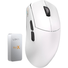 LAMZU MAYA X optikai USB / vezeték nélküli gaming egér fehér (MAYA X WHITE) egér