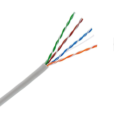 LAN/WIFI KELine giga fali kábel UTP (U/UTP) 4x2xAWG24 Cat.5E, PVC 305 m-es dob kábel és adapter