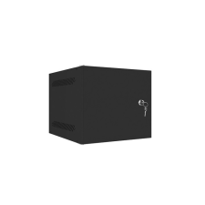 Lanberg 10" Fali rack szekrény 4U 280x310mm - Fekete (WF10-2304-00B) asztali számítógép kellék