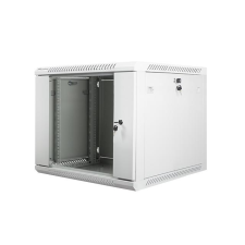 Lanberg 19" fali rack szekrény 9U 600x600mm - szürke (WF01-6609-10S) asztali számítógép kellék