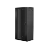 Lanberg 27U 19" fali rack szekrény 600x450mm fekete (WF01-6427-10B)