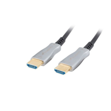 Lanberg 30m aktív optikai HDMI apa-apa fekete AOC kábel kábel és adapter