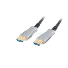 Lanberg 30m aktív optikai HDMI apa-apa fekete AOC kábel (CA-HDMI-20FB-0300-BK) kábel és adapter