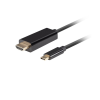 Lanberg CA-CMHD-10CU-0005-BK USB-C - HDMI 2.0 Kábel 1m - Fekete