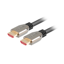 Lanberg CA-HDMI-30CU-0005-BK HDMI v2.1 kábel 0.5m Fekete kábel és adapter