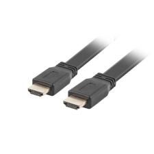 Lanberg cable HDMI M/M V2.0 1.8M Black Flat kábel és adapter
