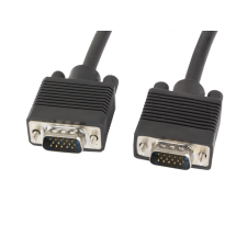 Lanberg cable VGA M/M shielded with ferrite 5m black kábel és adapter