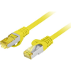 Lanberg CAT6A S/FTP LSZH kábel 0.5m sárga (PCF6A-10CU-0050-Y) (PCF6A-10CU-0050-Y)