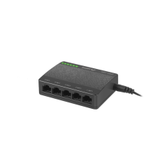 Lanberg DSP1-1005 Gigabit Switch - Fekete hub és switch