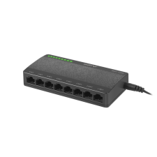 Lanberg DSP1-1008 Gigabit Switch - Fekete hub és switch