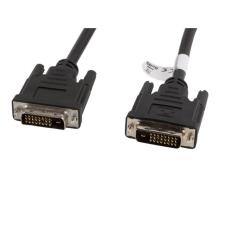 Lanberg DVI-D Dual Link összekötő kábel 1.8m fekete (CA-DVID-10CC-0018-BK) (CA-DVID-10CC-0018-BK) kábel és adapter