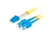 Lanberg FO-SULU-SD11-0020-YE optikai patch kábel SC/LC/UPC Duplex 2m - Sárga