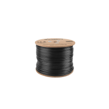 Lanberg FTP CAT5e LAN kábel 305m Fekete (LCF5-21CU-0305-BK) kábel és adapter