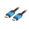 Lanberg Lanberg HDMI M/M V2.0 kábel 3 méter, fonott CU fekete PRÉMIUM
