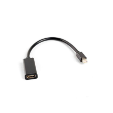 Lanberg mini Displayport - HDMI (Apa - Anya) Adapterkábel Fekete kábel és adapter