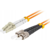 Lanberg Optikai patch MM ST/UPC-LC/UPC duplex 1m LSZH OM2 50/125 3.0mm narancssárga (Z32811)
