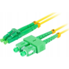 Lanberg Optikai patch SM SC/APC-LC/APC duplex 1m LSZH G657A1 3.0mm sárga (FO-SALA-SD11-0010-YE)