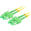Lanberg Optikai patch SM SC/APC-SC/APC duplex 10m LSZH G657A1 3.0mm sárga (FO-SASA-SD11-0100-YE)